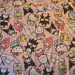 Cute Cartoon Character Pink T-Shirt